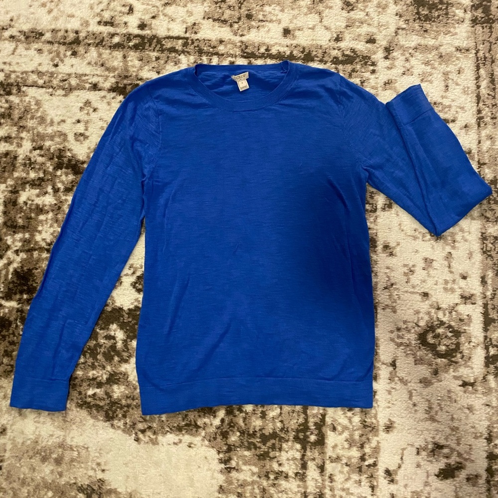 J.Crew Blue Crewneck Sweater